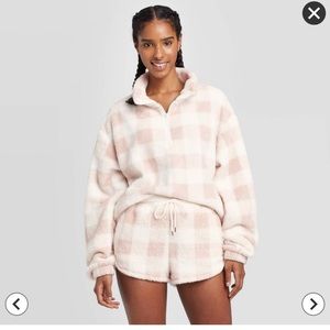 Sherpa lounge sweatshirt NWOT